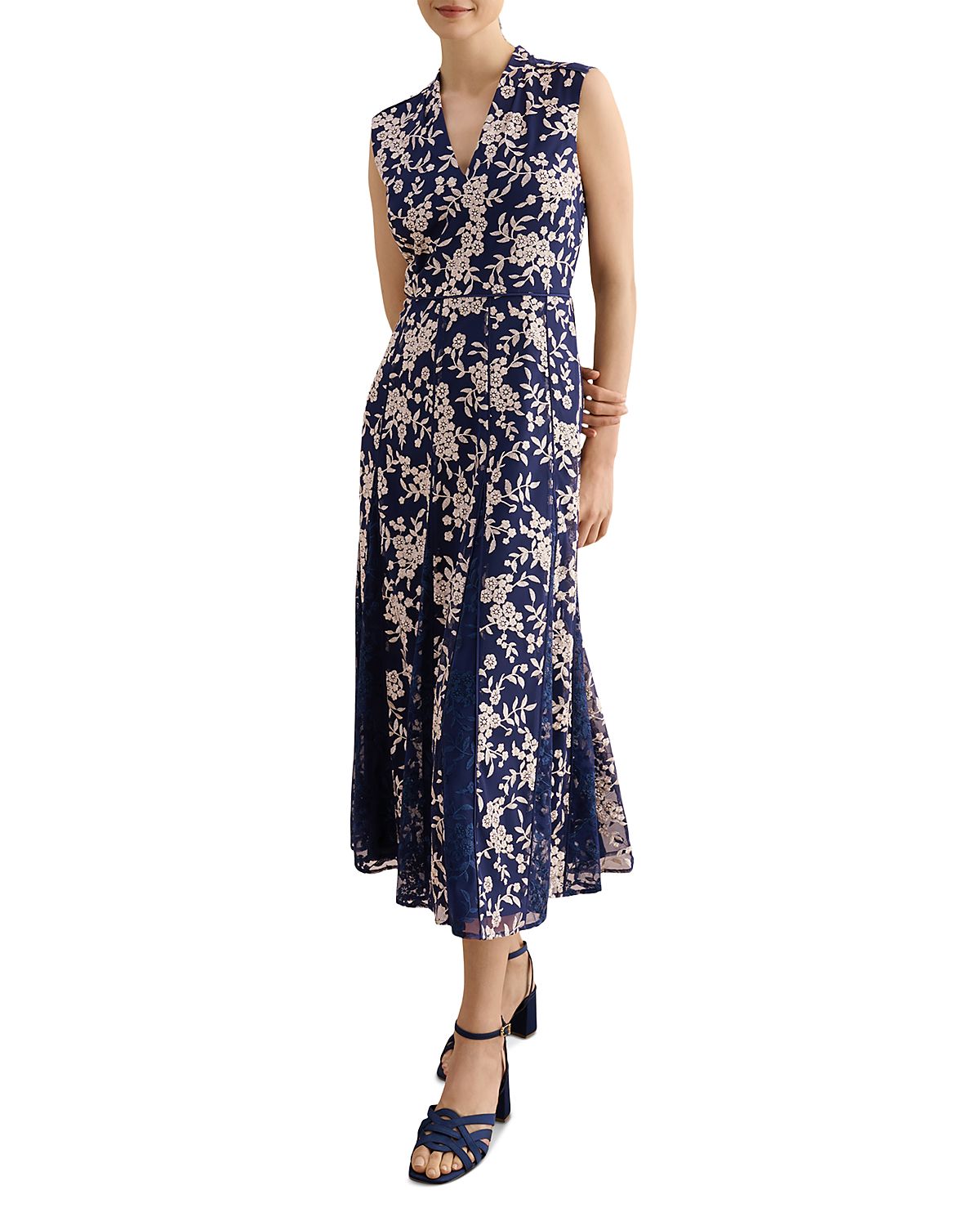 Hobbs London Quin Embroidered Dress