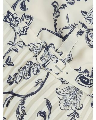 Ashleen Paisley Belted Midi Dress