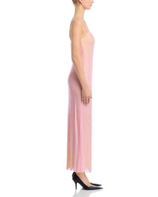 Crystal Embellished Low Back Dress