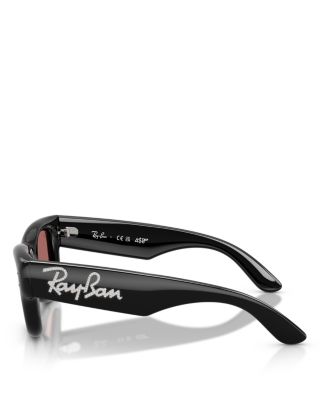 Wayfarer Puffer Square Sunglasses, 47mm