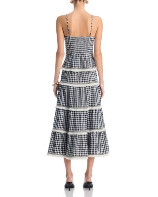 Gingham Top & Gingham Midi Skirt - Exclusive