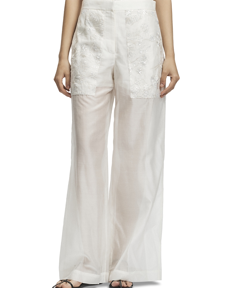 Saint Art Hewes Floral Sequin Pants