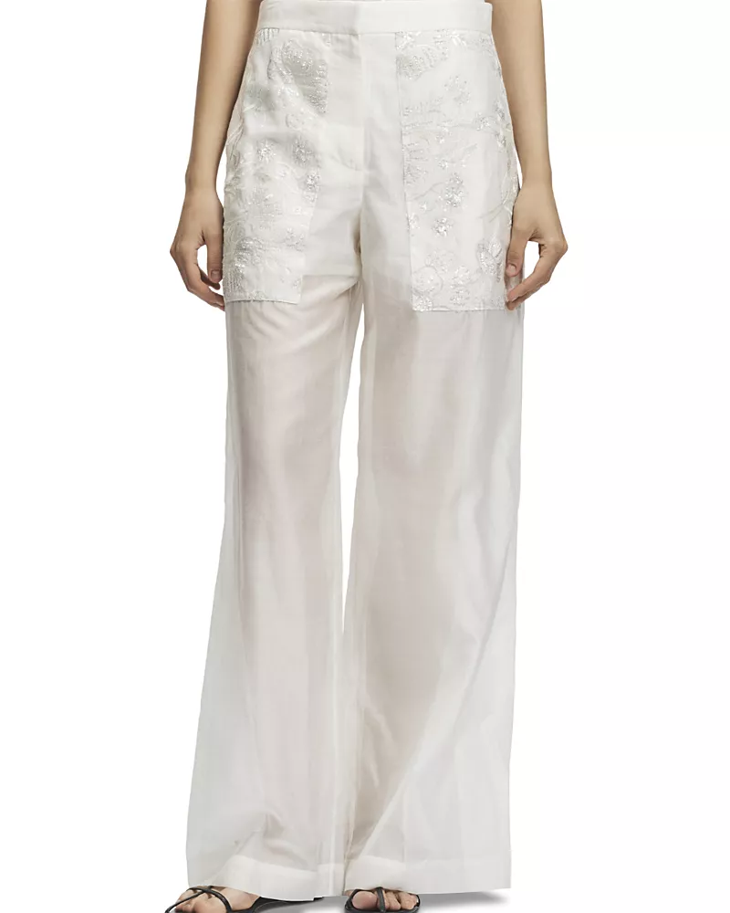 Saint Art Hewes Floral Sequin Pants