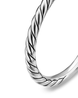 Cable Band Ring in Sterling Silver, 1.7mm