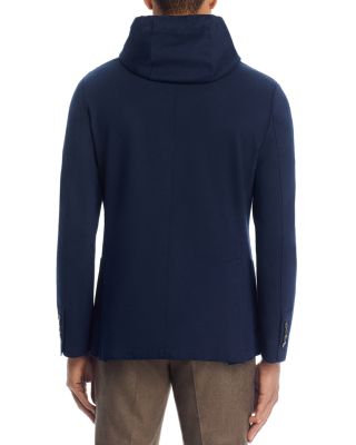 Cotton Jersey Jacket & Removable Hood