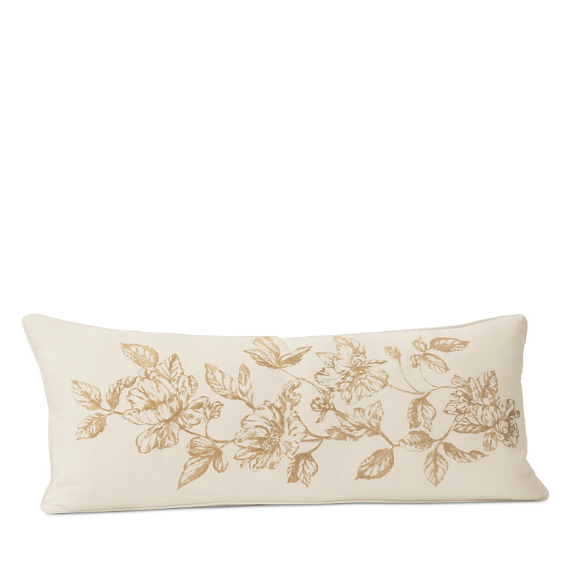 Boll & Branch Etched Peony Decorative Lumbar Pillow Cover & Insert