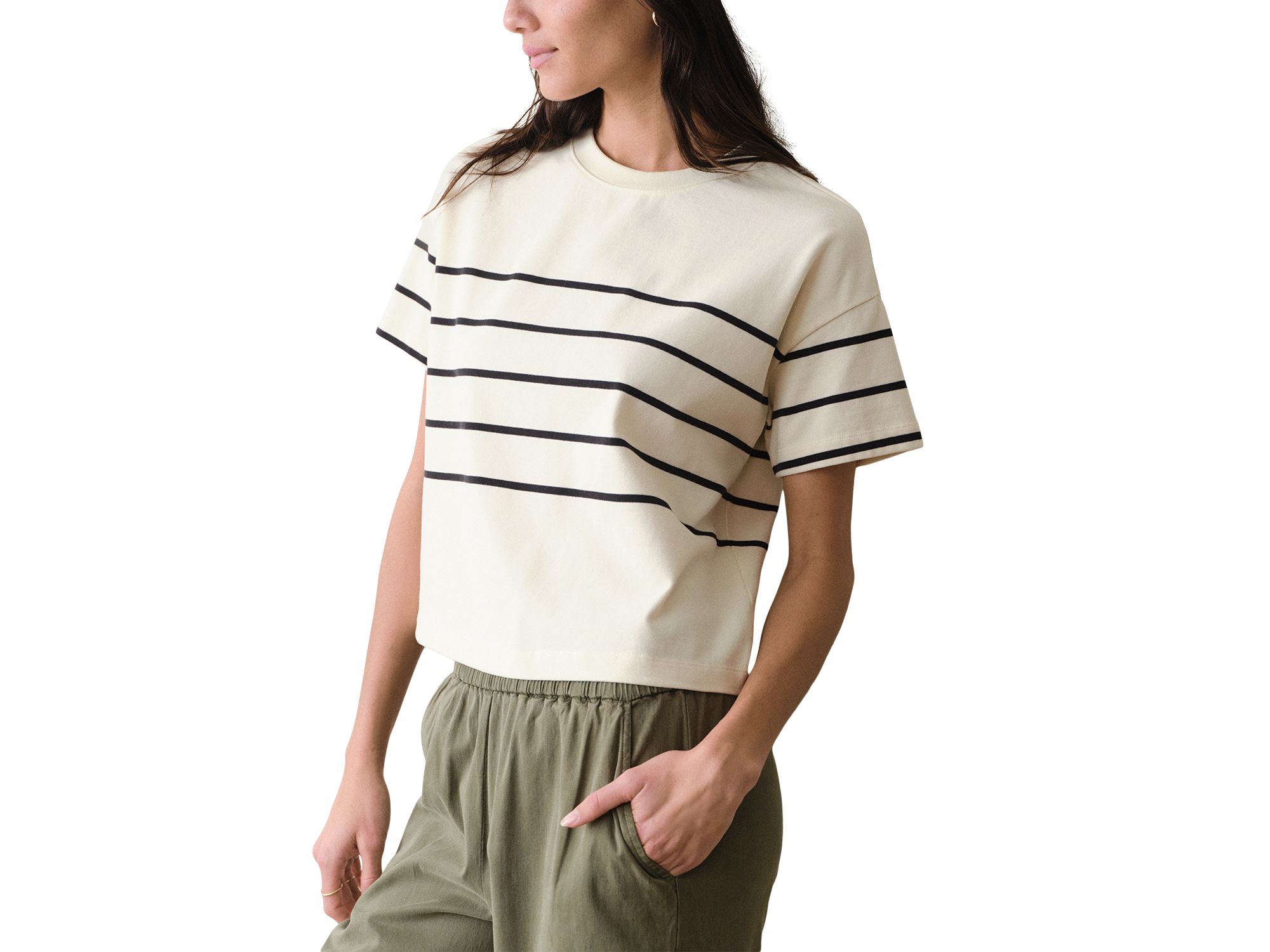 Luxe Sueded Crew Tee — Image 4