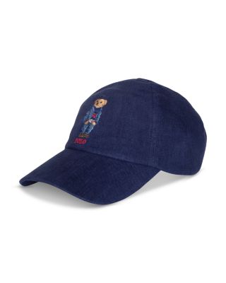Linen Bear Baseball Cap