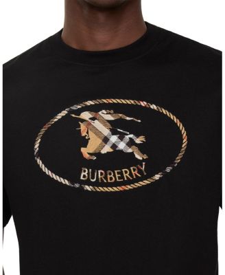  Check Knight Stamp Cotton T-shirt