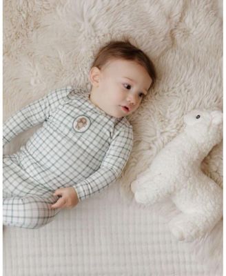 Unisex Modal French Terry Plaid Sheep Collection Blanket - Baby