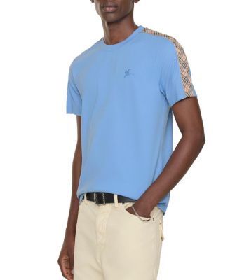  Check Trim Cotton T-shirt