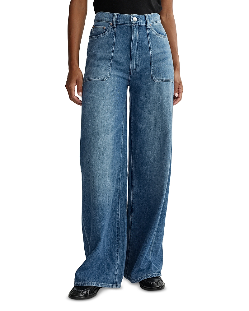 DL1961 Hepburn High Rise Wide Leg Jeans in Meadow Lake