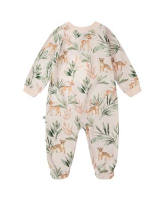  Girls' Organic Cotton Jersey Animal One-Piece Pyjama - Baby