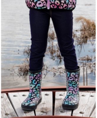 Girls' Waterproof Animal Rain Boots in Natural Rubber - Baby, Little Kid, Big Kid