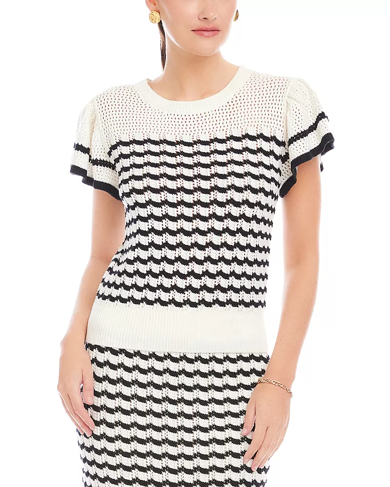 Fifteen Twenty Uma Crochet Sweater Top