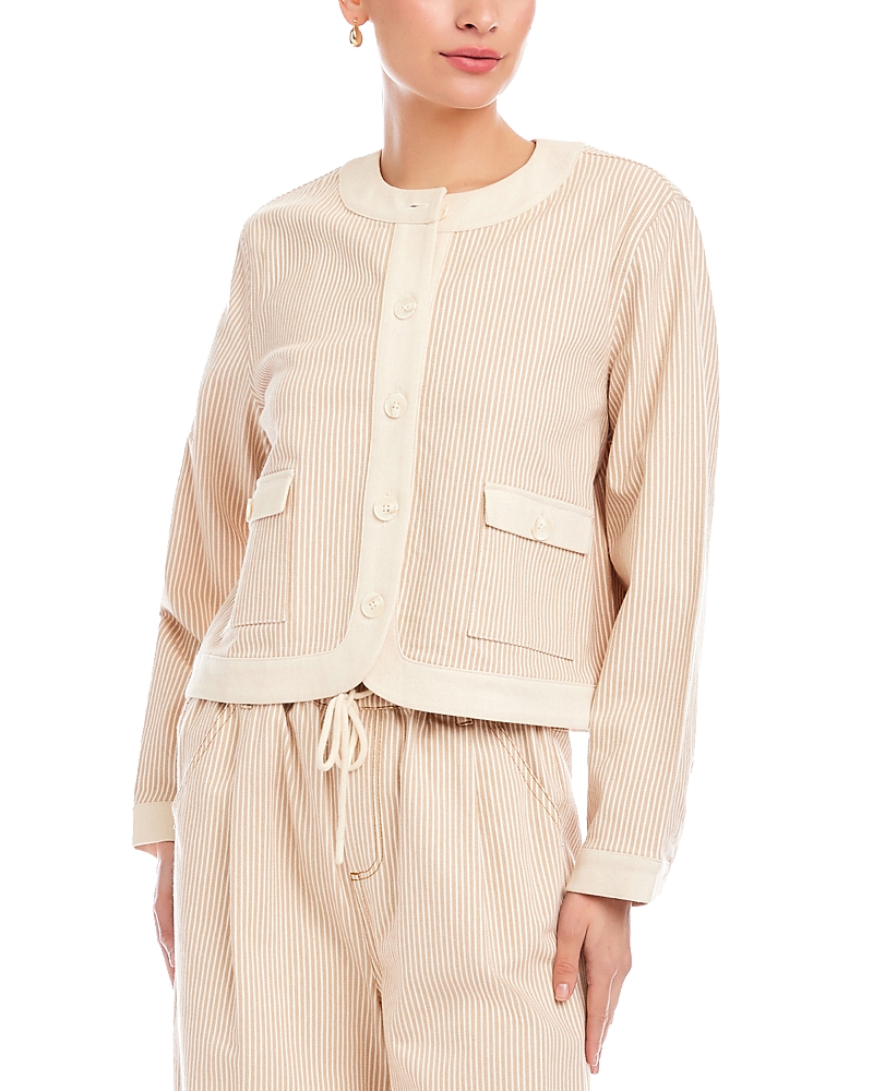Fifteen Twenty Myra Contrast Cropped Jacket