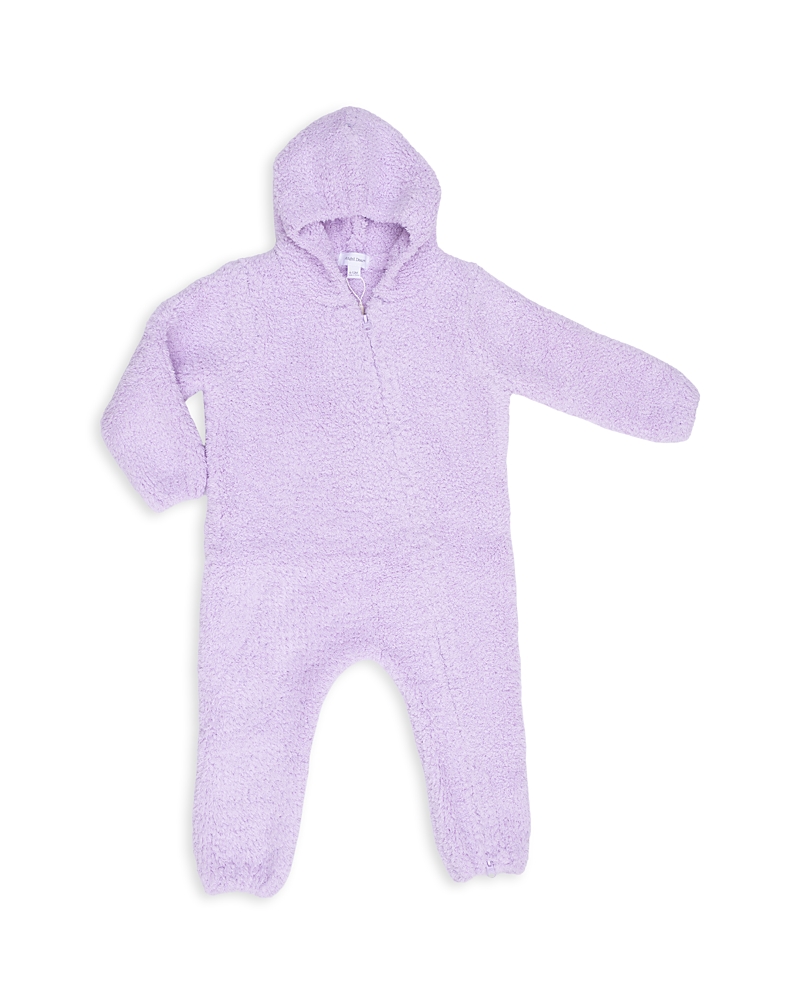 Angel Dear Girls' Chenille Striped Texture Hooded Jumpsuit - Baby