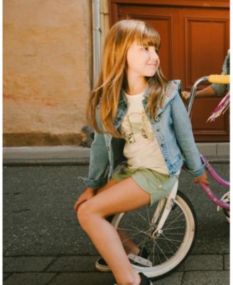 Girls' Organic Cotton Elastic Drawstring Jersey Shorts - Big Kid