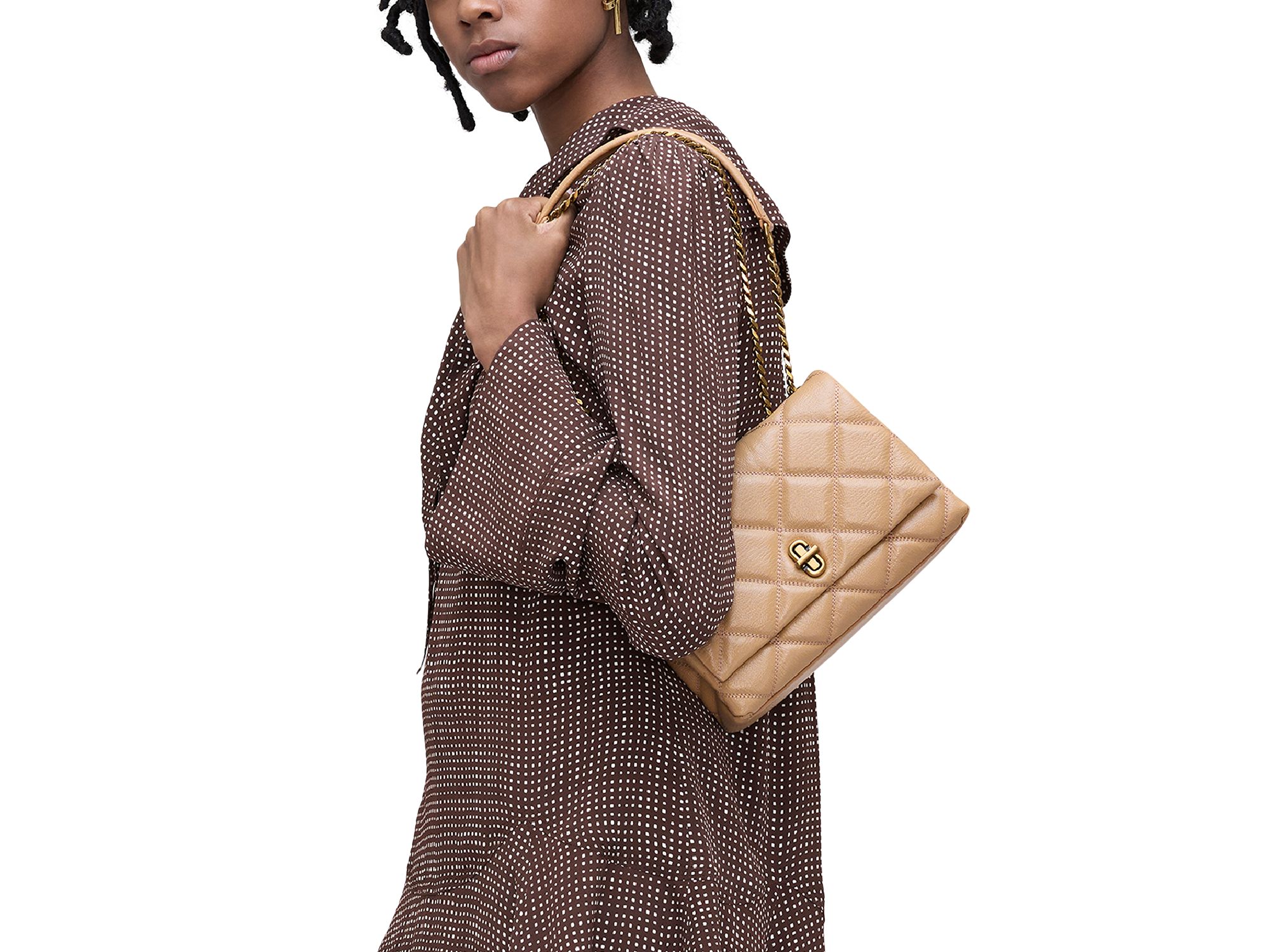 The Quilted Slim Dual Convertible Shoulder Bag — Image 8