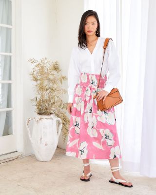 Rhea Smocked Waist Skirt