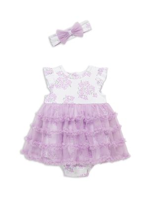 Girls' Hydrangea Popover Bodysuit & Headband Set - Baby
