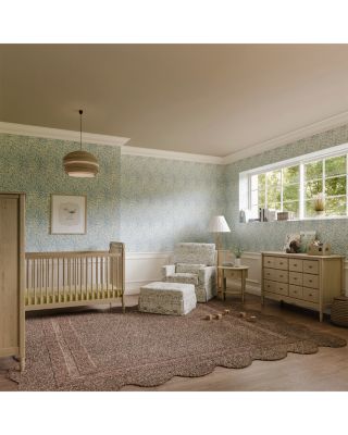 Crawford Pillowback Comfort Swivel Glider in Gingham