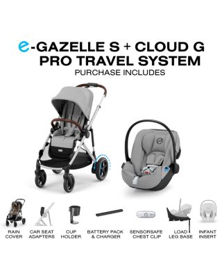 eGazelle S Stroller + Cloud G Pro Travel System