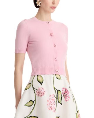 Wool Short Sleeve Cardigan