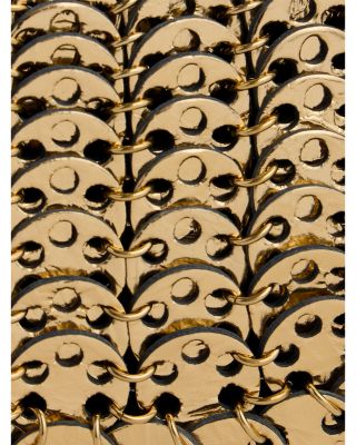 Leather & Metal Disc Handbag