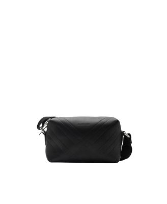  Embossed Check Crossbody Bag