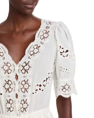 Sofia Embroidered Drawstring Waist Dress