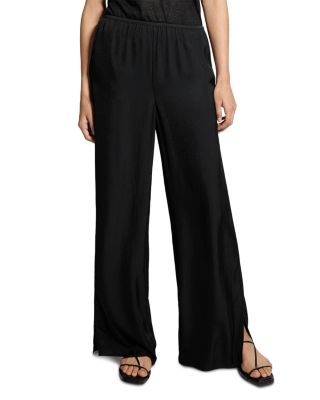 Slit Hem Pull On Pants