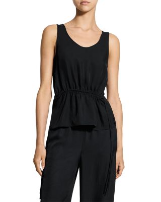 Theory Washed Tie Easy Tank Top