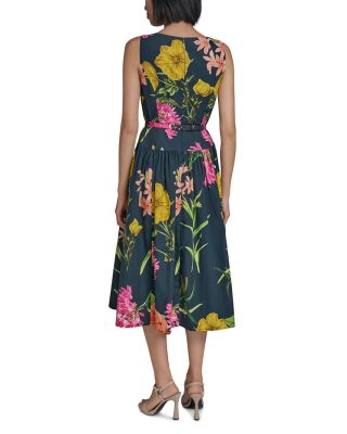 Printed A Line Dress