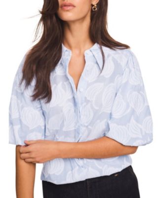  Women's Cotton Jacquard Striped Shirt