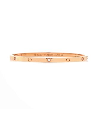  Small Love 6 Diamond Bracelet 18K Rose Gold and Diamonds
