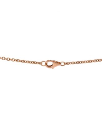  Love Interlocking Necklace 18K Rose Gold, 17.25"