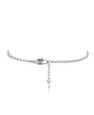 Small Kelly Clochette Chain Bracelet 18K White Gold with Pave Diamonds