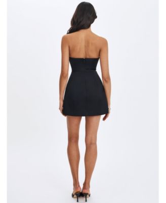  Florrie Polka Dot Sweetheart Mini Dress