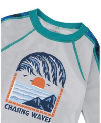Boys' Long Sleeve Graphic Rashguard - Little Kid, Big Kid