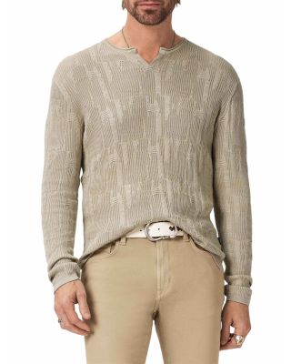 Vinny Broken Pattern Henley Shirt