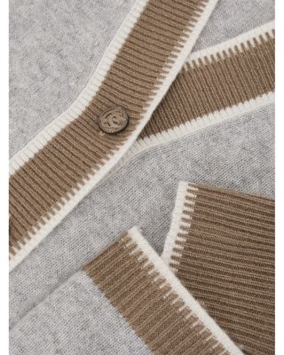 Louisa Wool & Cashmere Color Blocked Cardigan