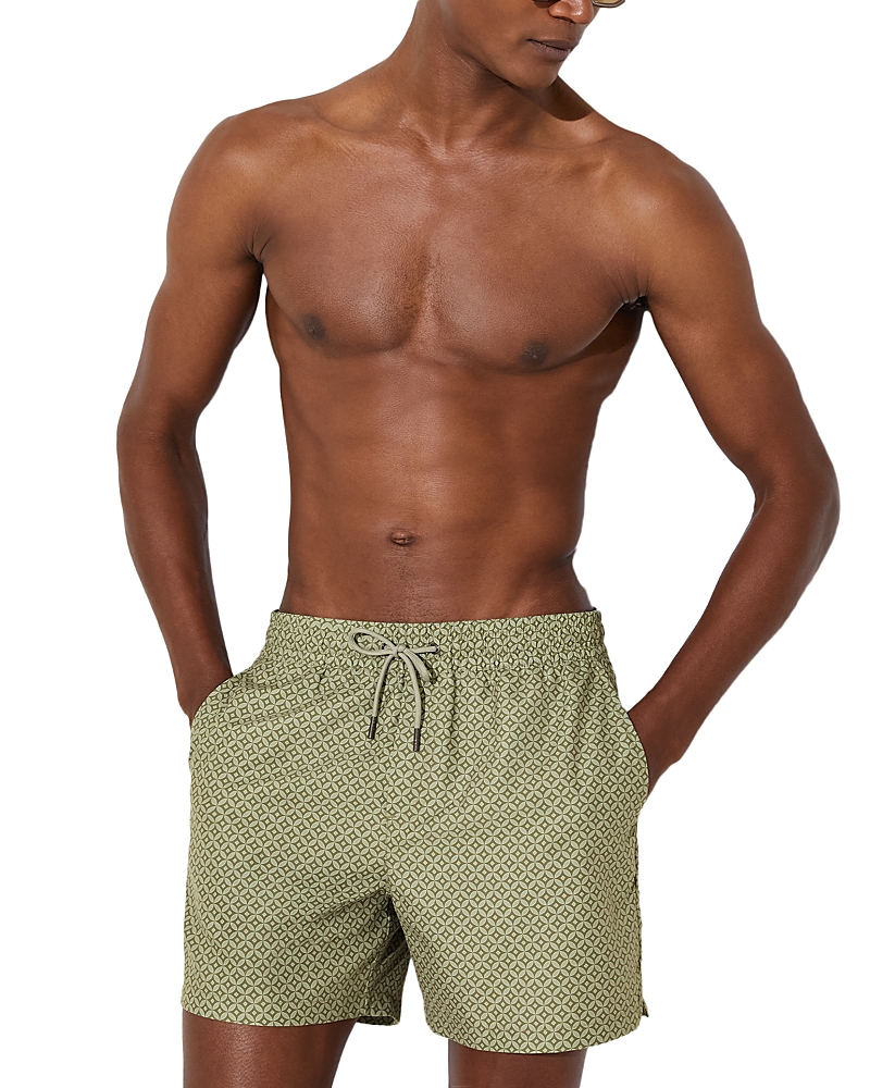 Reiss Drawstring Geo Print Swimsuit