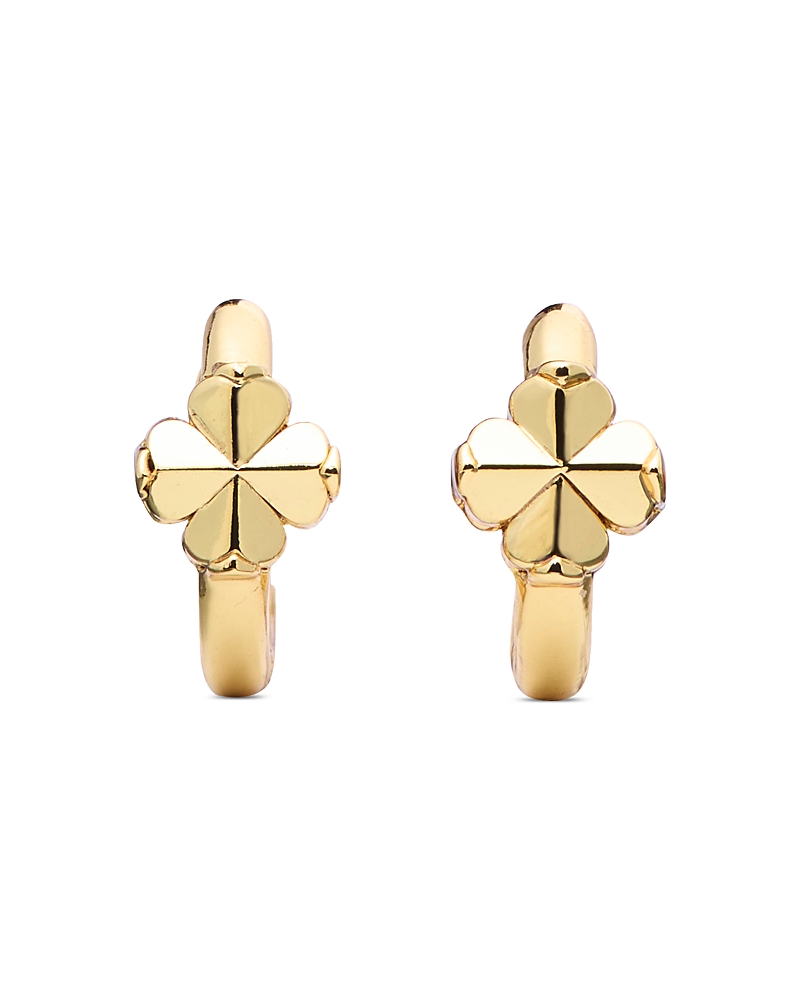 kate spade new york Spade Flower Huggie Hoop Earrings