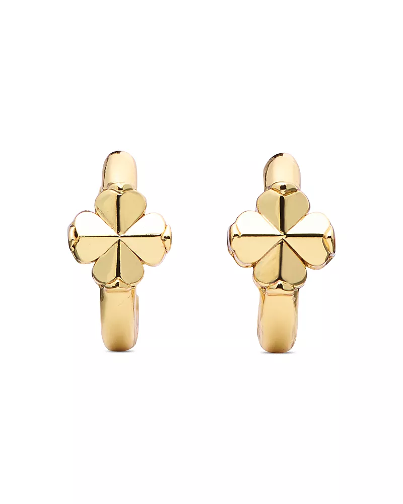 kate spade new york Spade Flower Huggie Hoop Earrings