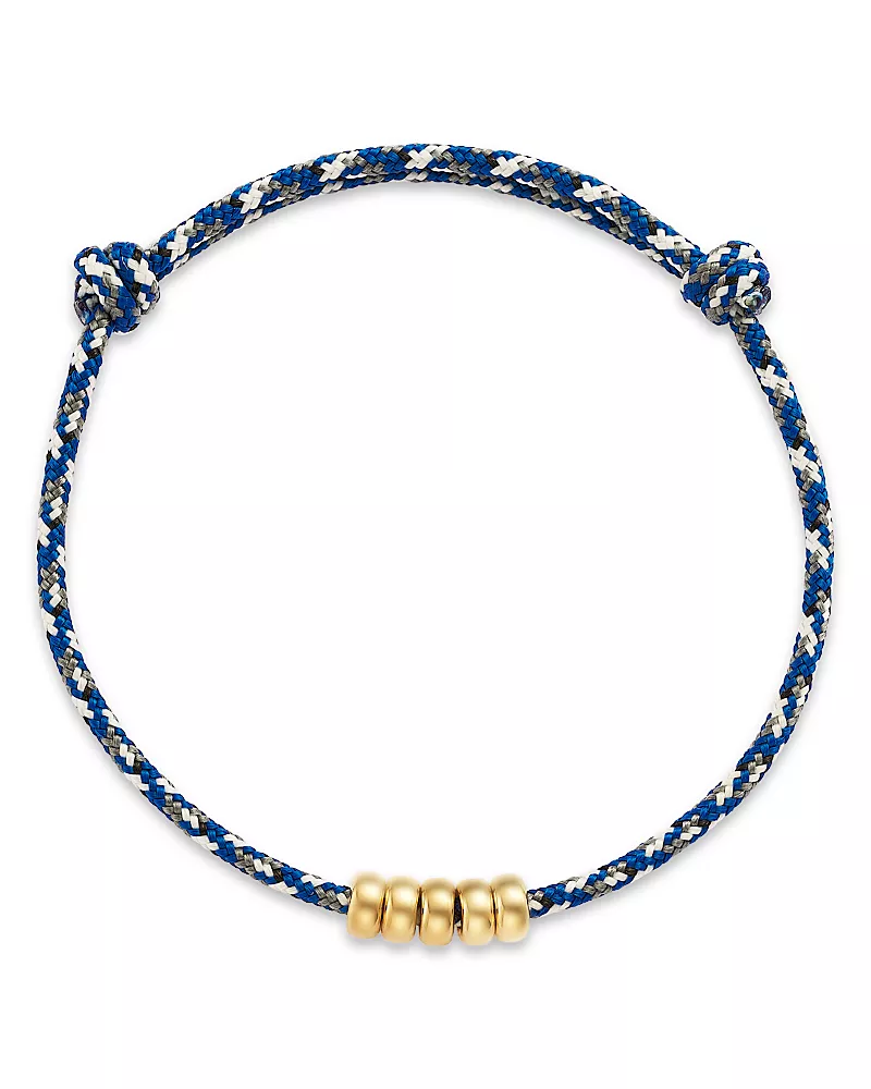 Zoe Chicco 14K Yellow Gold Paracord Rondelle Slider Bracelet, 5