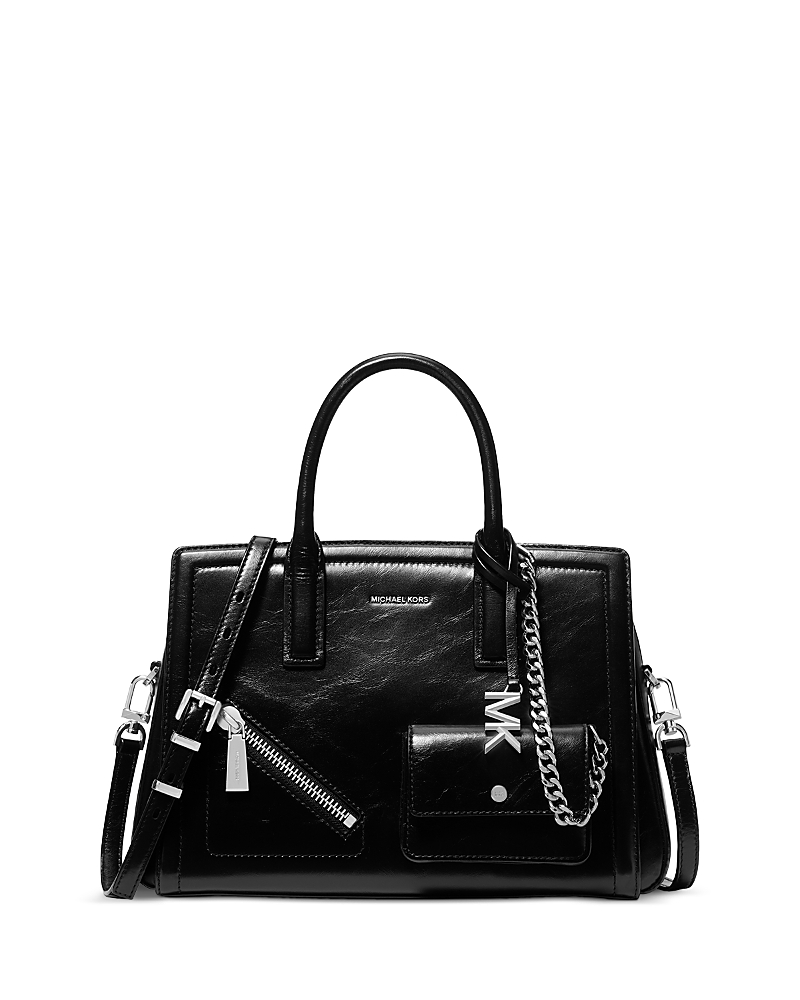 Michael Kors Laila Medium Leather Satchel