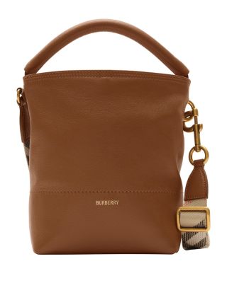 B Clip Mini Leather Bucket Bag