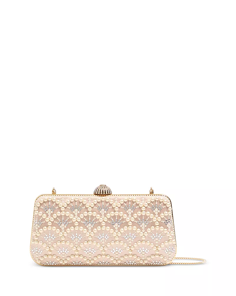 Valentino Garavani Minaudiere Embellished Chain Strap Wallet
