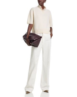 Kinley Cashmere Cropped Henley